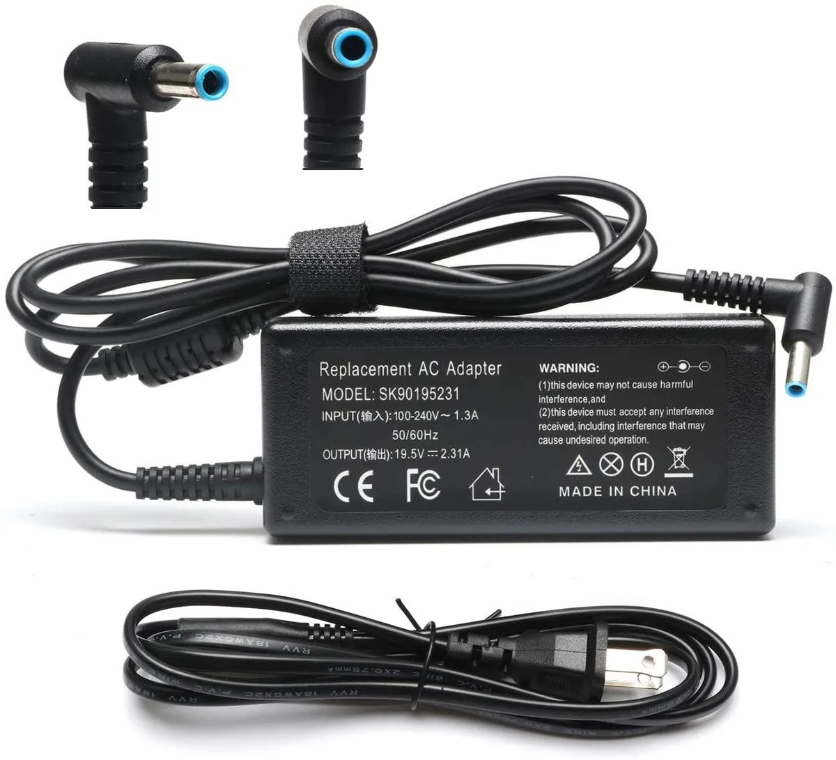 myVolts myVolts 45W AC Adapter 19.5V 2.31A Blue Tip 4.5×3.0mm — product photo