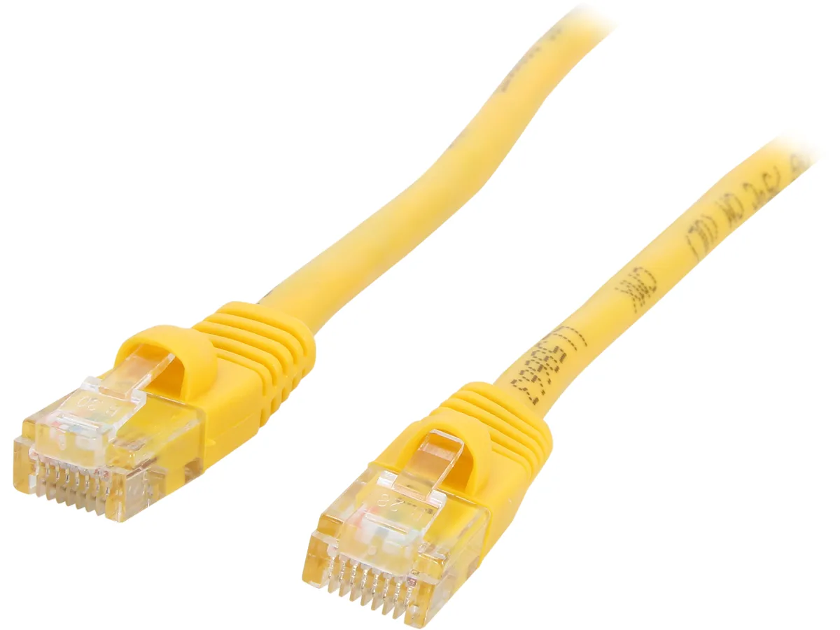 Cables To Go Cables To Go 15204 Cat5e network ethernet cable 10 ft Yellow — product photo