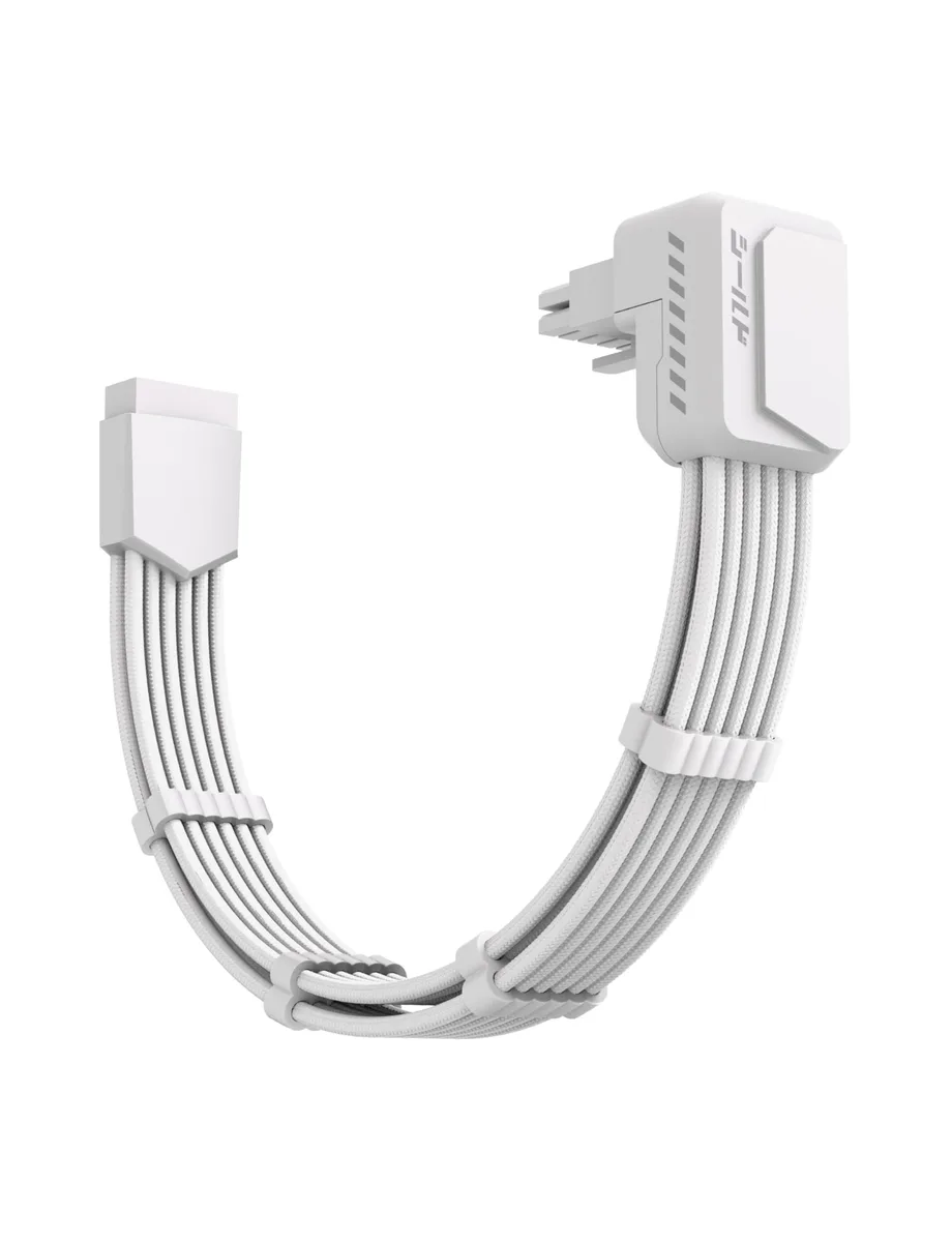 Vszerda Vszerda Shield PCIe 5.1 GPU Extension Cable 12V-2x6 90° White — product photo