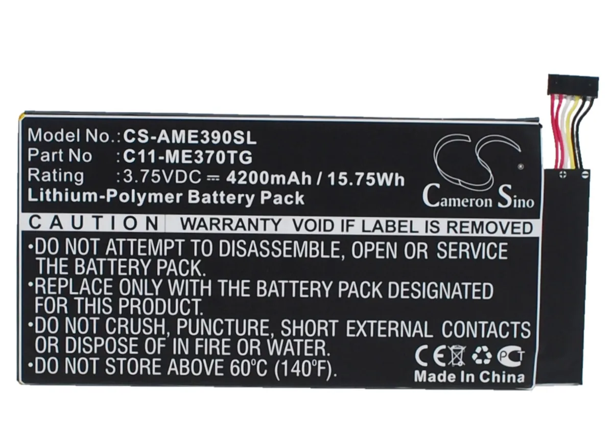 Cameron & Co Cameron & Co DS-CS-AME390SL 3.75V 4.2Ah Li-Polymer Battery — product photo
