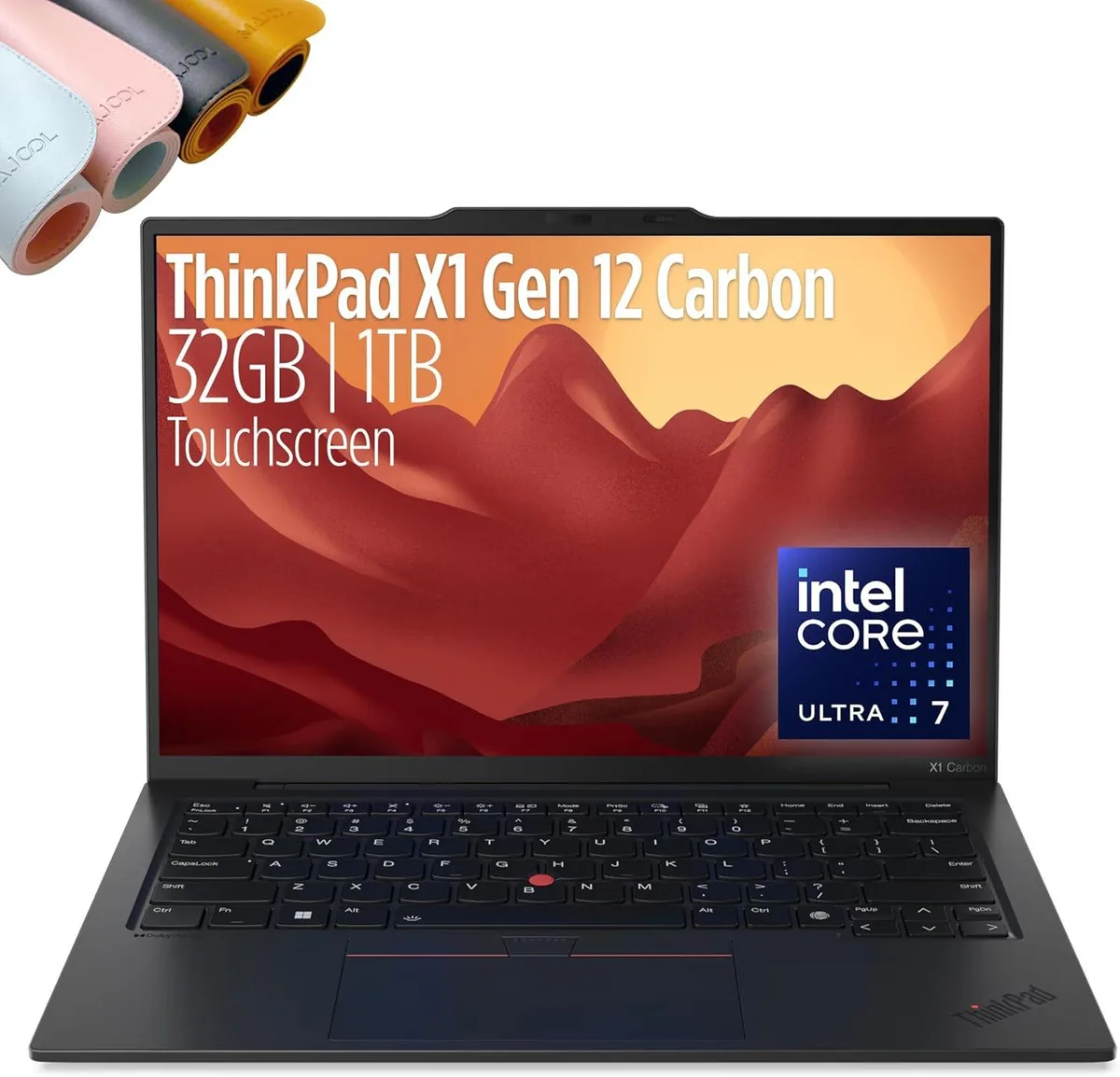 Lenovo Lenovo ThinkPad X1 Carbon Gen 12 laptop Intel Core Ultra 7 165U vPro 14" WUXGA Touch 32GB LPDDR5x 1TB SSD — product photo