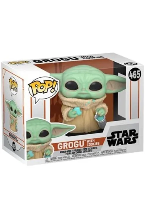 Funko Funko Pop! The Mandalorian Grogu with Cookie 465 action figure — product photo