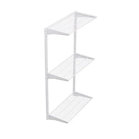 TRITON PRODUCTS LLC TRITON PRODUCTS LLC 1799-WHT Wall Mount Shelving Unit 31 In 33 In 3 Steel Wire Shelves White — product photo