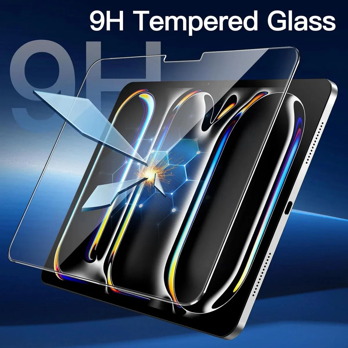 iPad Pro 11 inch 2024 9H Clear Tempered Glass Screen Protector — product photo