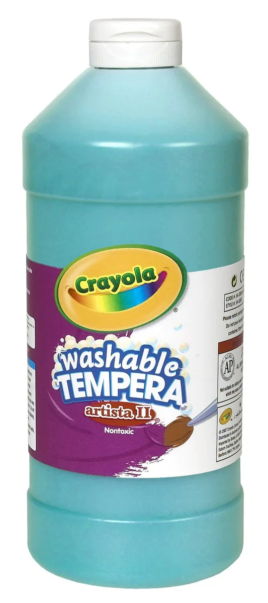 Crayola Crayola CYO543132048 Washable Tempera Paint 32oz Turquoise — product photo