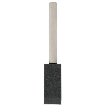 Value Brand Value Brand 1" Flat Sash Foam Paint Brush, Unfinished Wood Handle — product photo