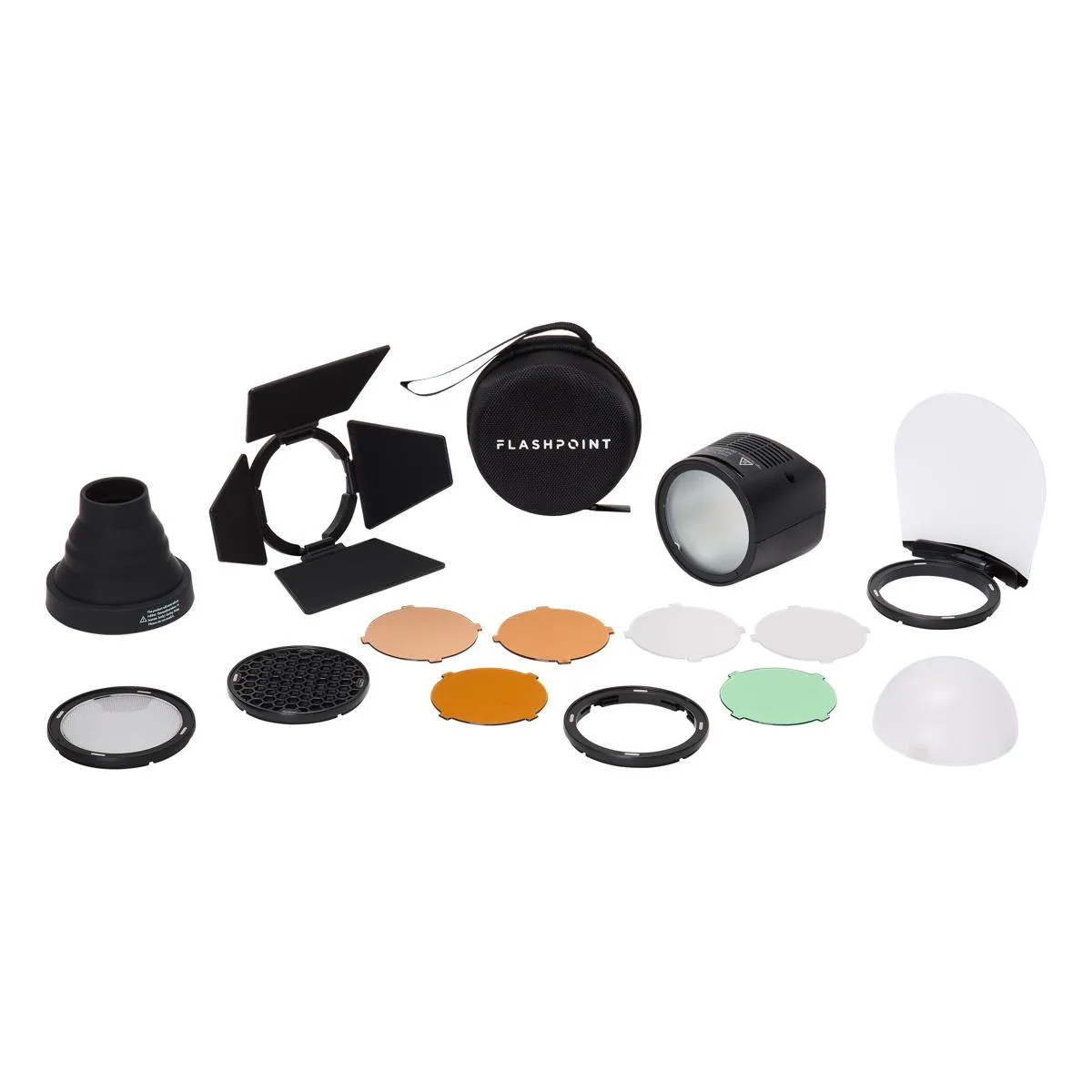 Flashpoint Brand Flashpoint eVOLV 200 Round Flash Head with Accessory Kit — product photo