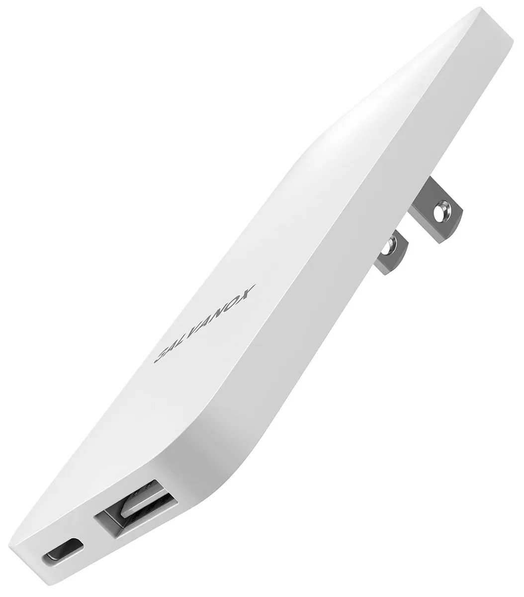 Galvanox GLV/DF20WH 20W USB charger white dual USB-C USB-A — product photo