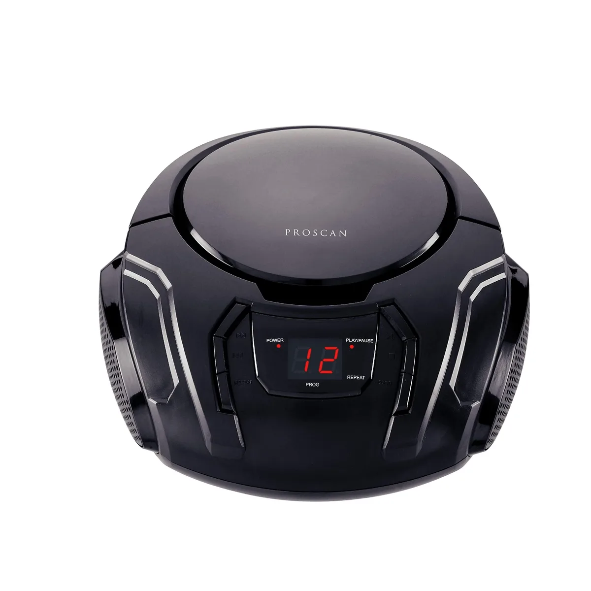 PROSCAN PRCD261-BLACK Portable CD Boombox with AM/FM Radio — product photo