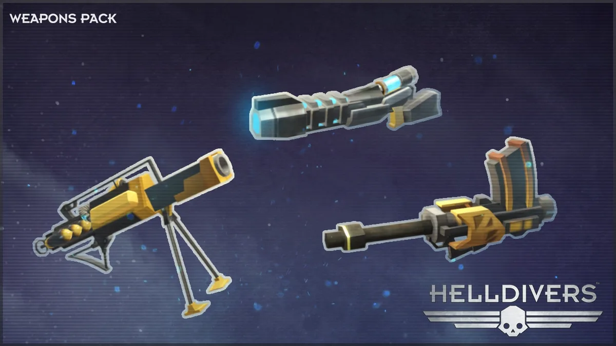 PlayStation PlayStation HELLDIVERS Weapons Pack PC Steam downloadable game — product photo