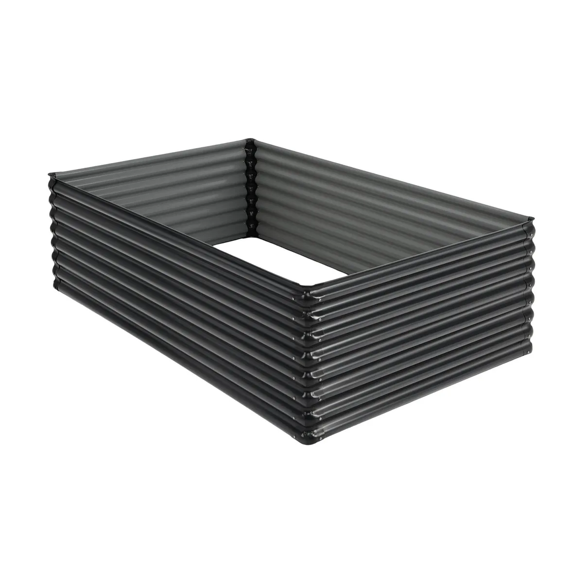 SlickBlue SlickBlue 71 Inch Galvanized Steel Raised Garden Bed Dark Grey — product photo