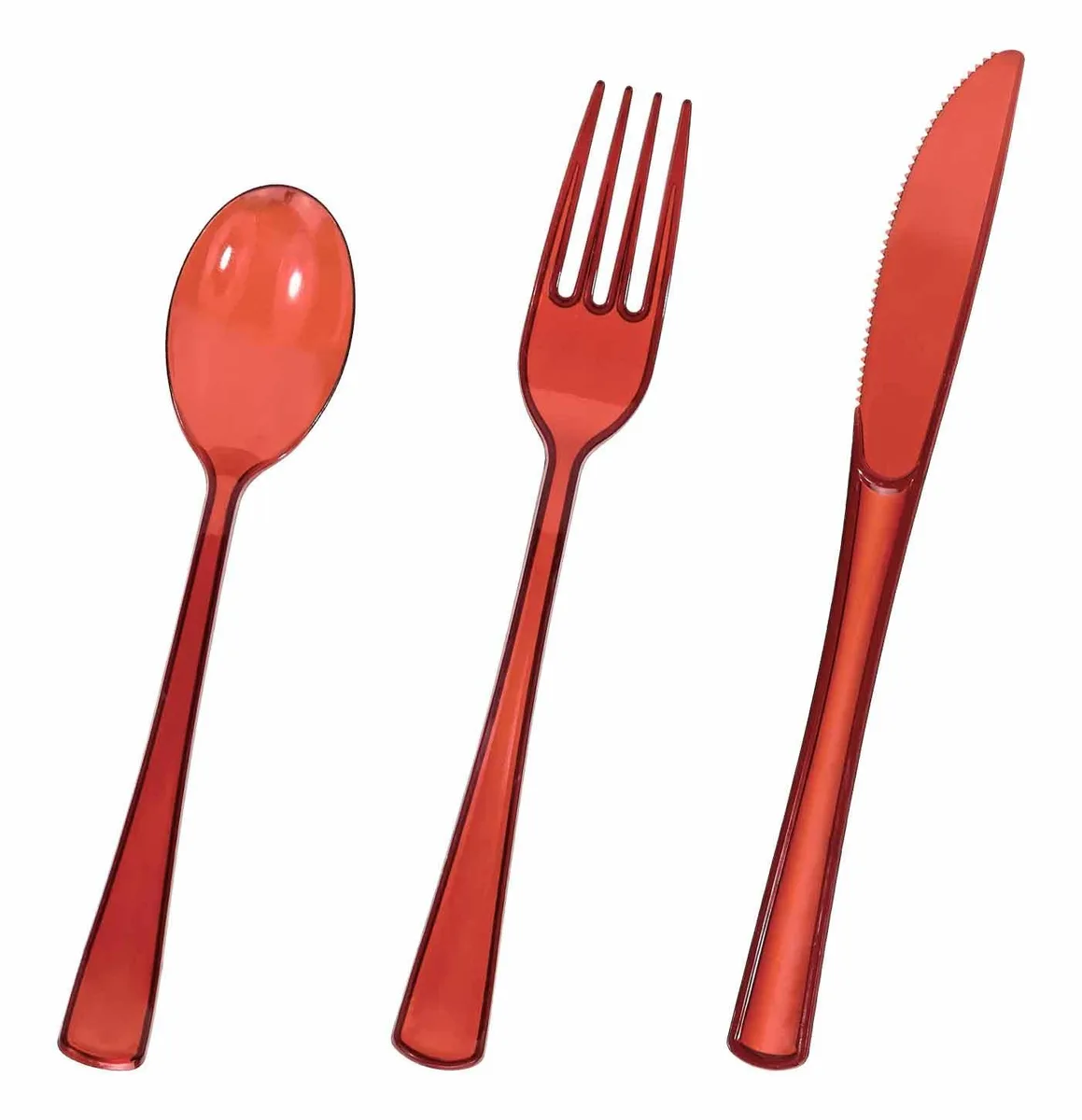 Black stainless steel spoons in a 24-piece set