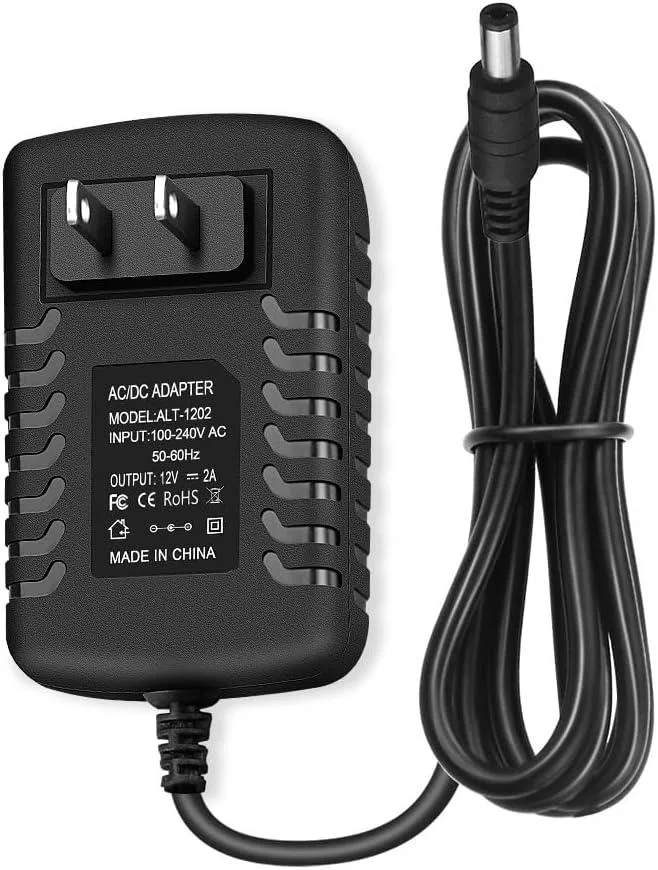 BASEUS BASEUS 12V 2A AC Adapter 100-240V 50-60Hz 2000mA 5.5mm x 2.5mm Barrel Plug for CCTV Camera LED Strip — product photo