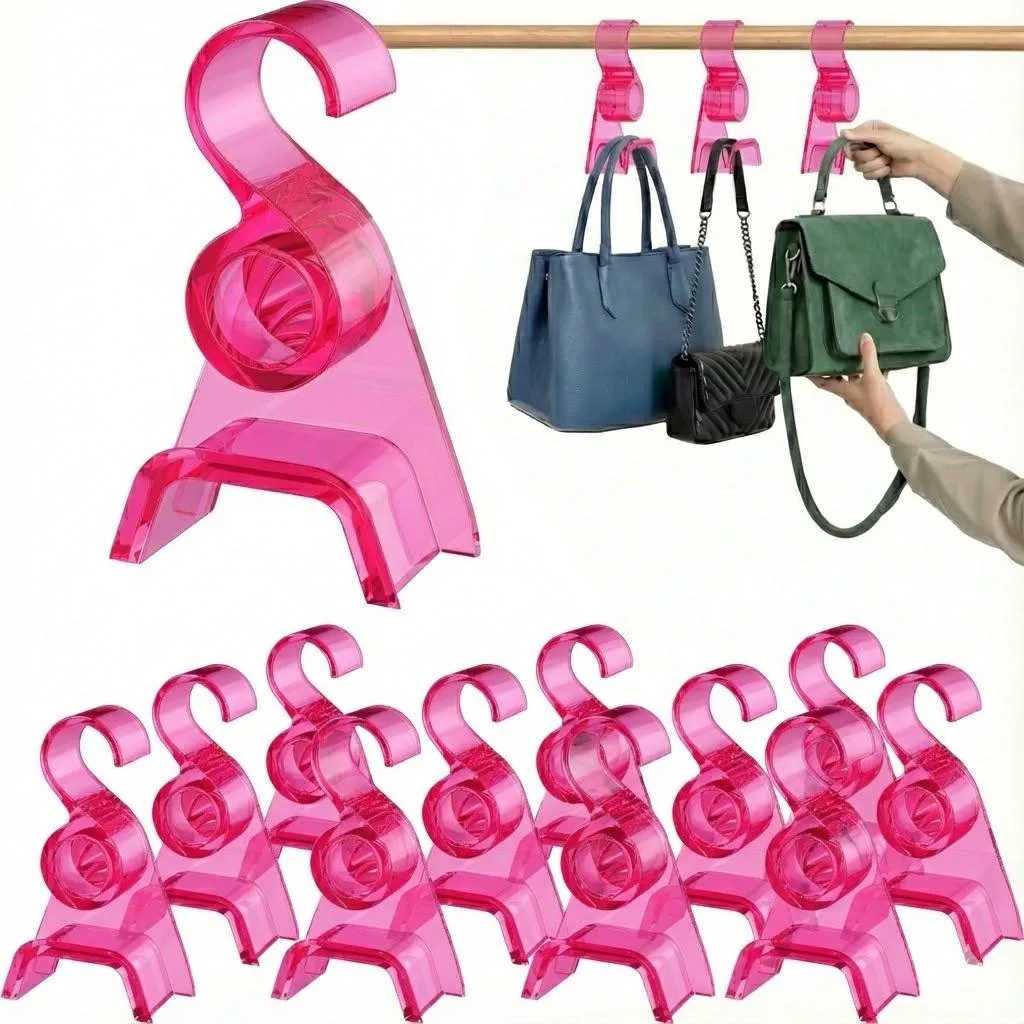 Vandue Corporation Vandue Corporation Wide Arch Acrylic Handbag Hanger Pink 12 — product photo