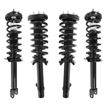 Unity front and rear strut assembly kit, four silver units