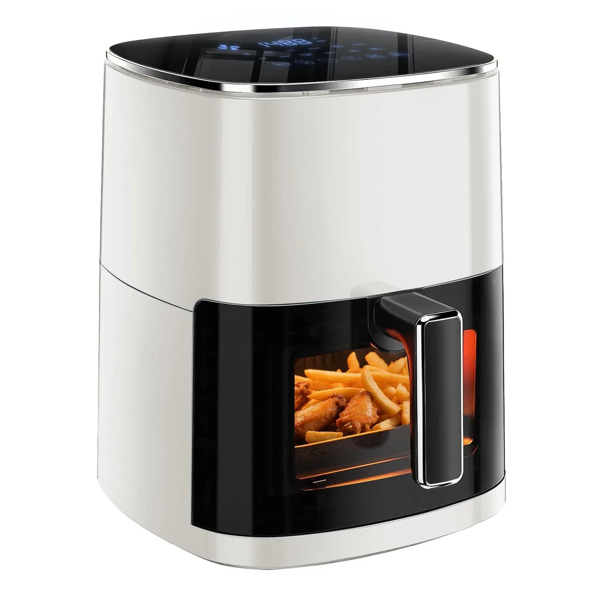 NutriChef Air Fryer 6.34 Qt 1700W Beige — product photo