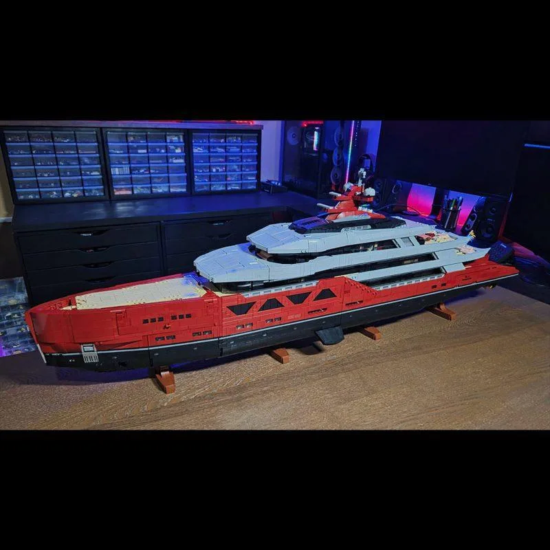ZITIANYOUBUILD ZITIANYOUBUILD MOC-254412 VELETTA Superyacht 15639 PCS Building Set — product photo