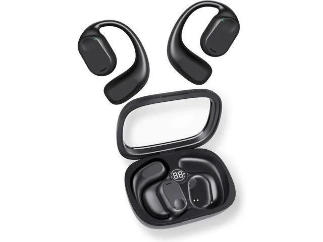 LORDWORLD LORDWORLD Open Ear Bluetooth 5.3 Headphones 40H Digital Case Earhooks — product photo