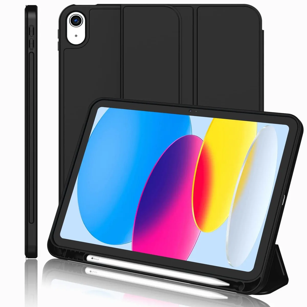  iMieet A3354 iPad (A16) 11-inch 2025 / 10th Gen 10.9-inch 2022 Case Black — product photo