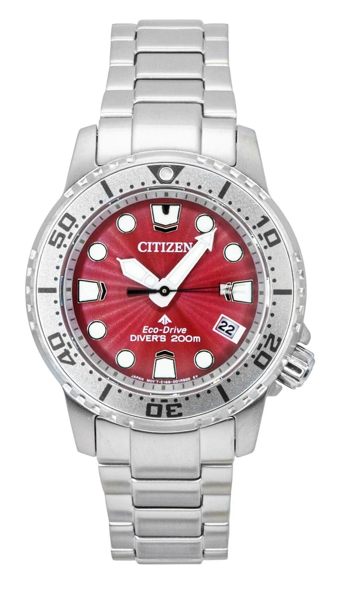 Citizen Citizen Promaster Dive EO2027-50Z Red Dial 36.5mm 200M Women's Watch — product photo