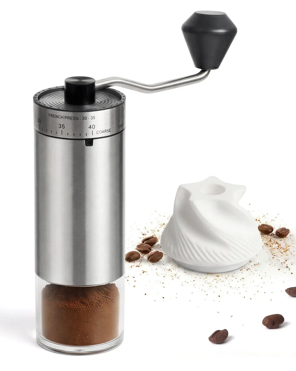  Breville HS-021-CB-Silver Manual Coffee Grinder Silver 40 Settings 35g 0.84lb — product photo