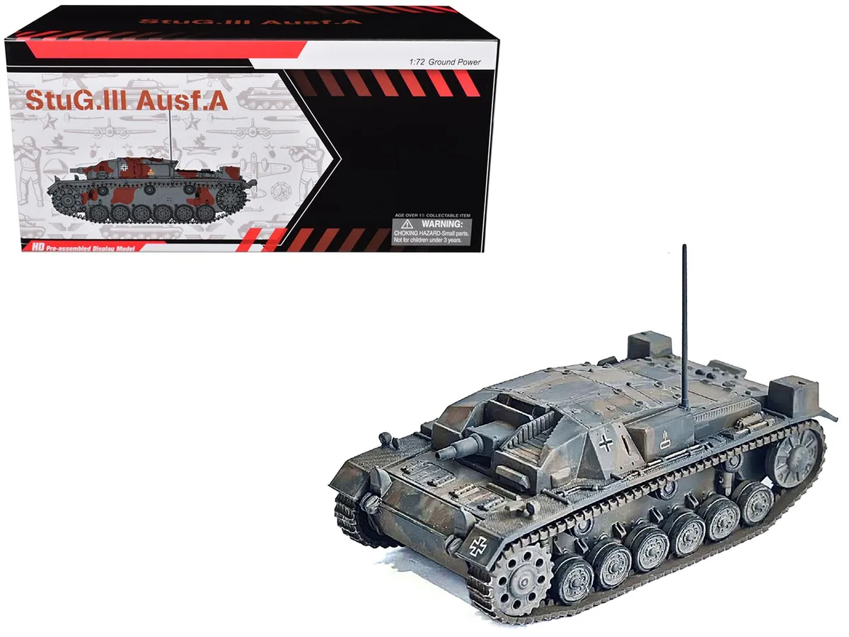 Dragon Models Dragon Models StuG.III Ausf.A Tank "France" 1940 NEO Dragon Armor 1/72 hobby collectible — product photo
