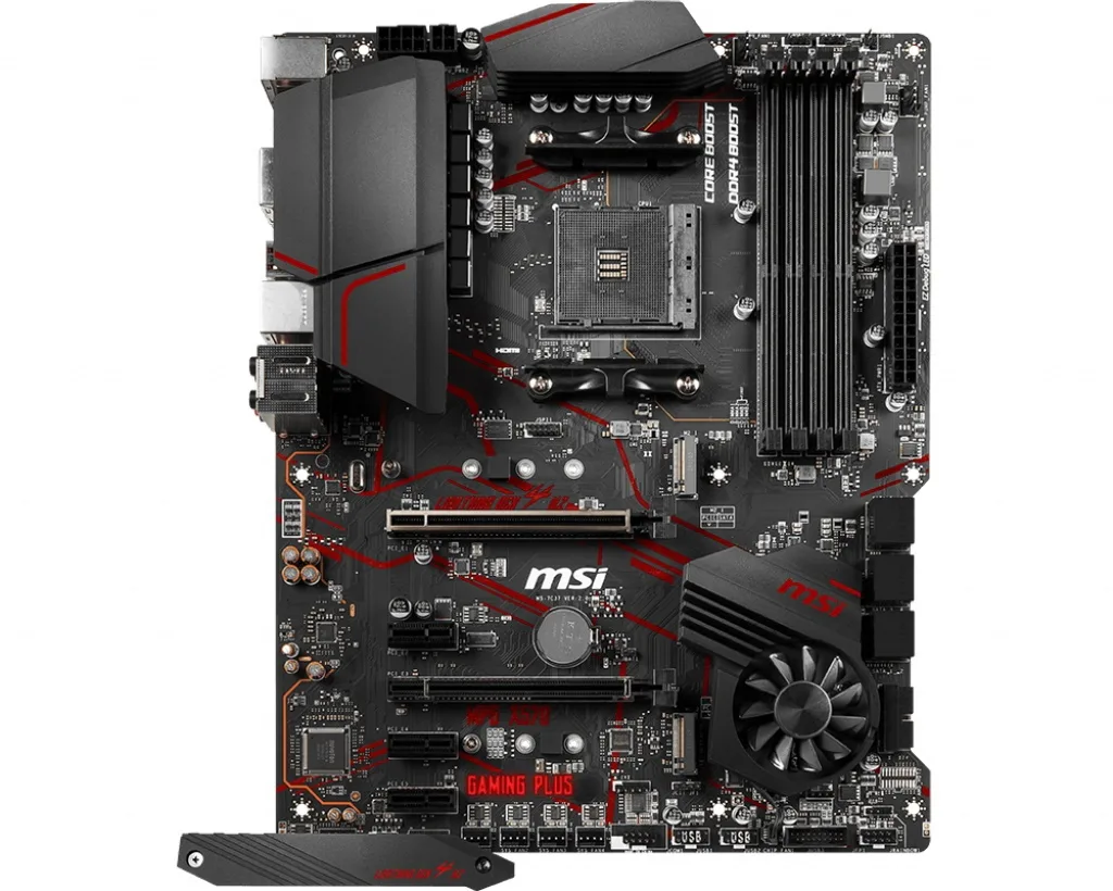MSI MSI MPG X570 Gaming Plus AMD motherboard AM4 PCIe 4.0 DDR4 SATA 6Gb/s M.2 USB 3.2 Gen 2 HDMI — product photo