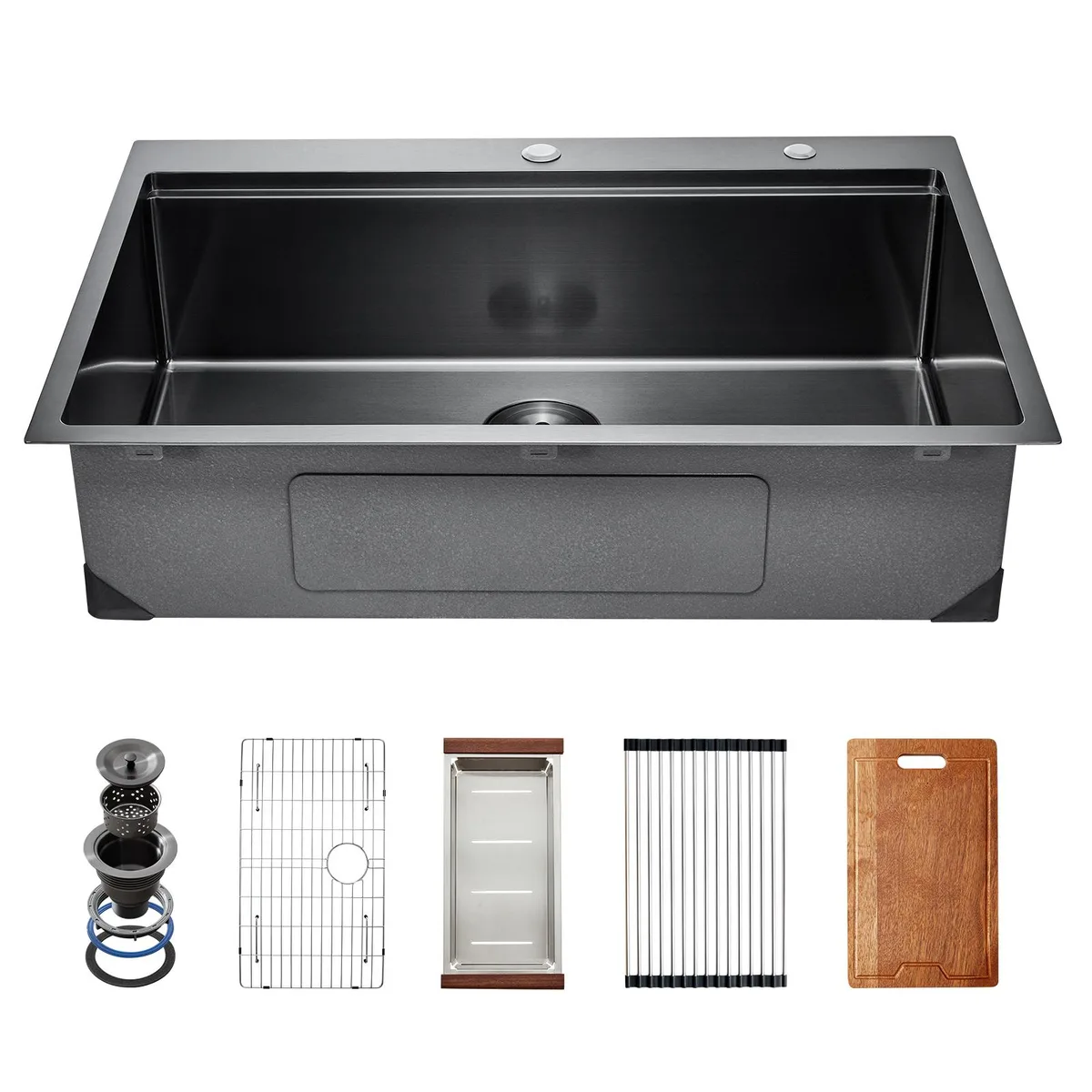 VEVOR VEVOR 33 inch Kitchen Sink Workstation Black T332209RB1 — product photo
