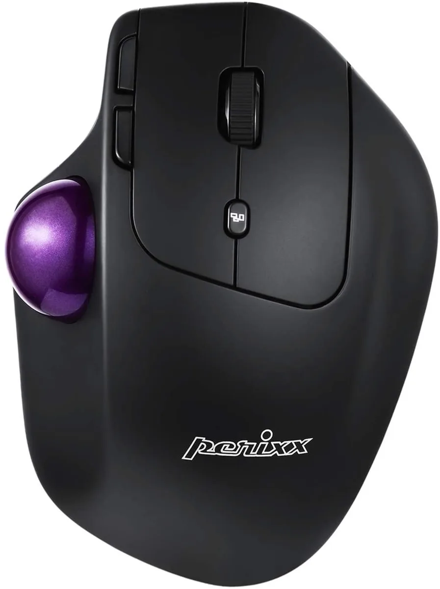 3DRose 3DRose PERIMICE-720 Wireless Trackball Adjustable 10 20 Degree 2.4 GHz Black 11449 — product photo
