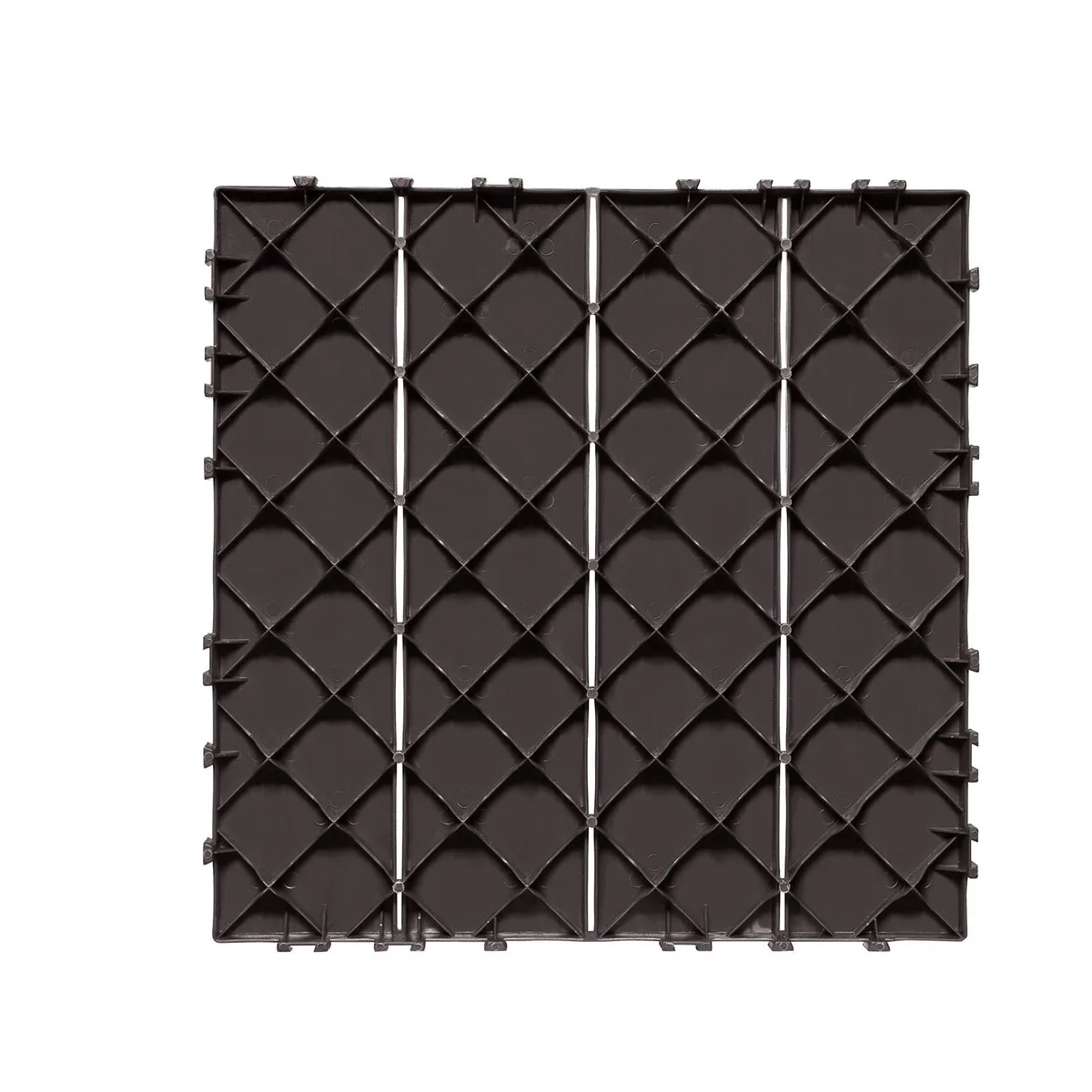 VEVOR VEVOR Interlocking Deck Tiles 10 Pack 12"x12" Dark Brown — product photo