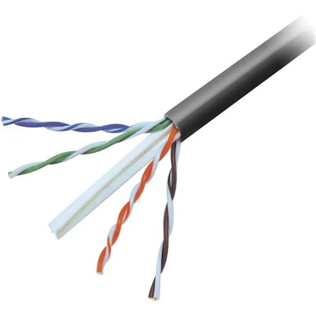 Orange CAT6 solid bulk plenum cable reel