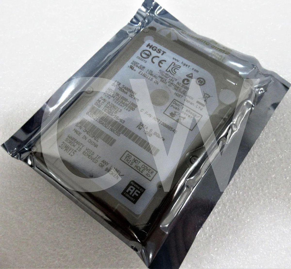 HGST HGST HTS541010A9E680 1TB 5400RPM 2.5" SATA internal hard drive — product photo