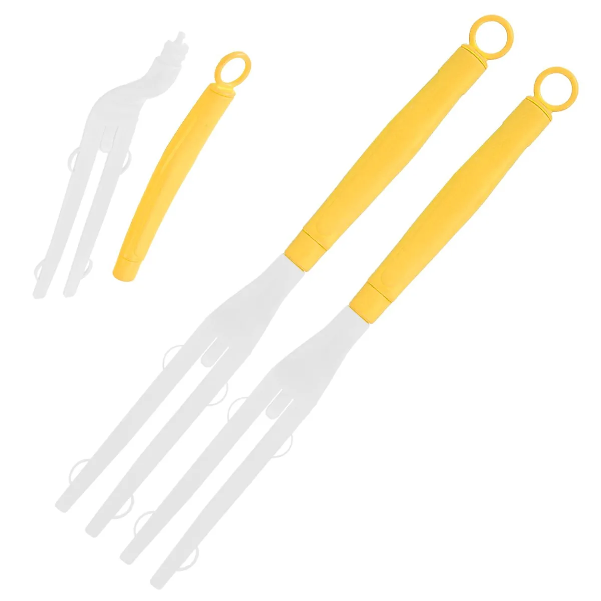  Extendable Duster Mop Handle 2 Pcs Yellow — product photo