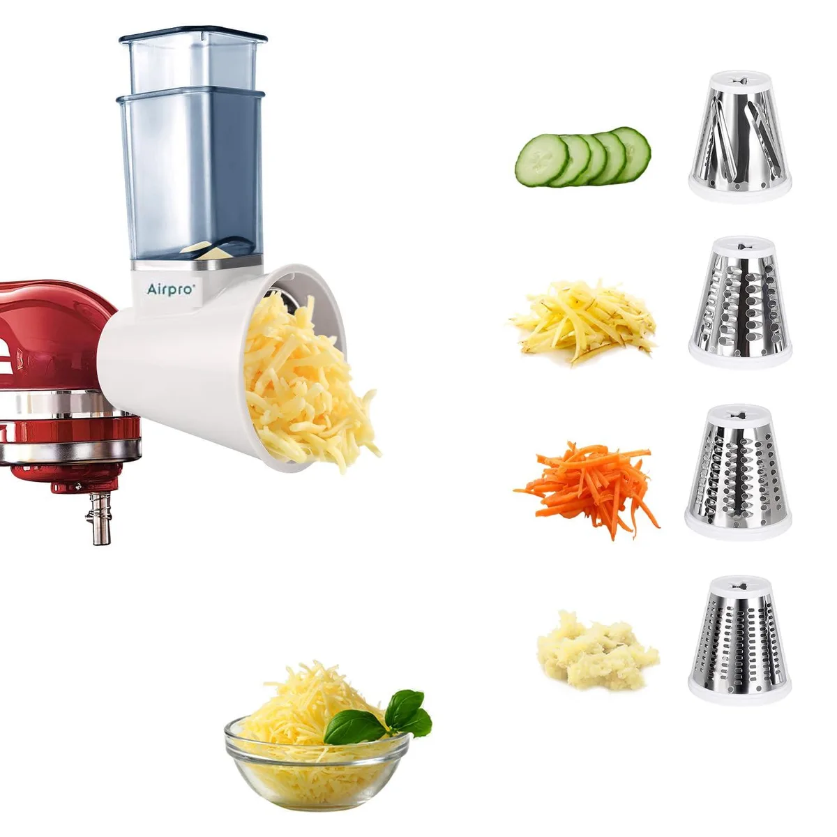 Airpro Slicer Shredder Attachment for Kitchenaid Stand Mixer Blue — product photo