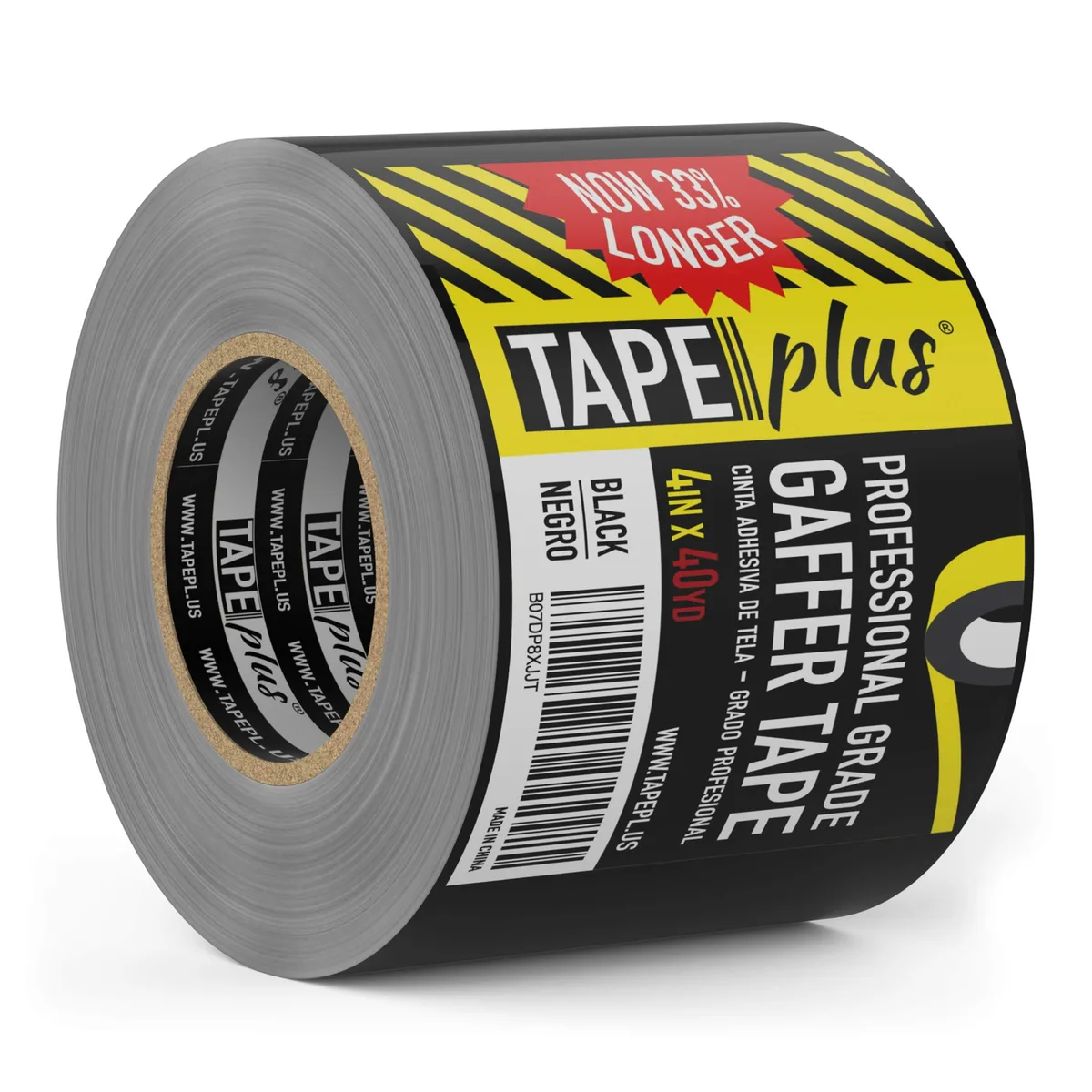 TapePlus Gaffer Tape 4 in x 40 Yd Black — product photo