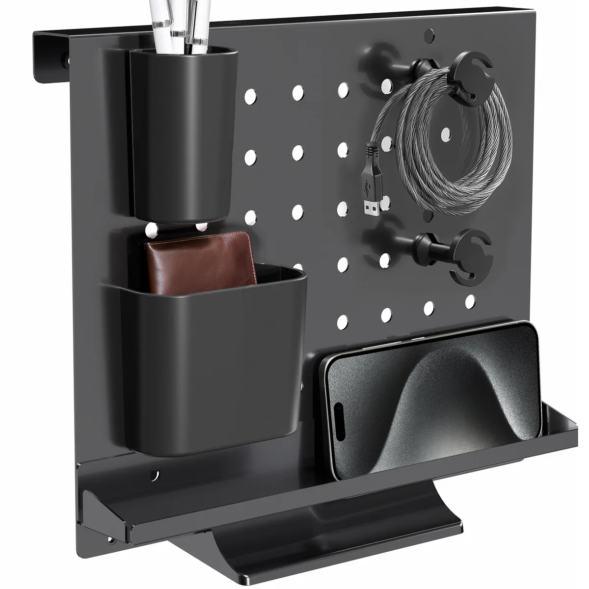 VIVO VIVO Black 12 x 10 inch Freestanding Pegboard Organizer 2.2 lbs — product photo