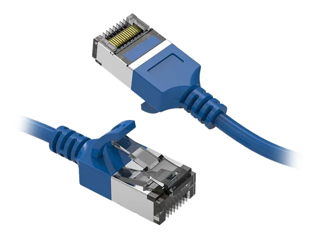 Nippon Labs Nippon Labs 60CAT8-3-30BL 3 ft Cat 8 U/FTP Slim Network Ethernet Cable Blue 30AWG 2000 MHz 40Gbps — product photo