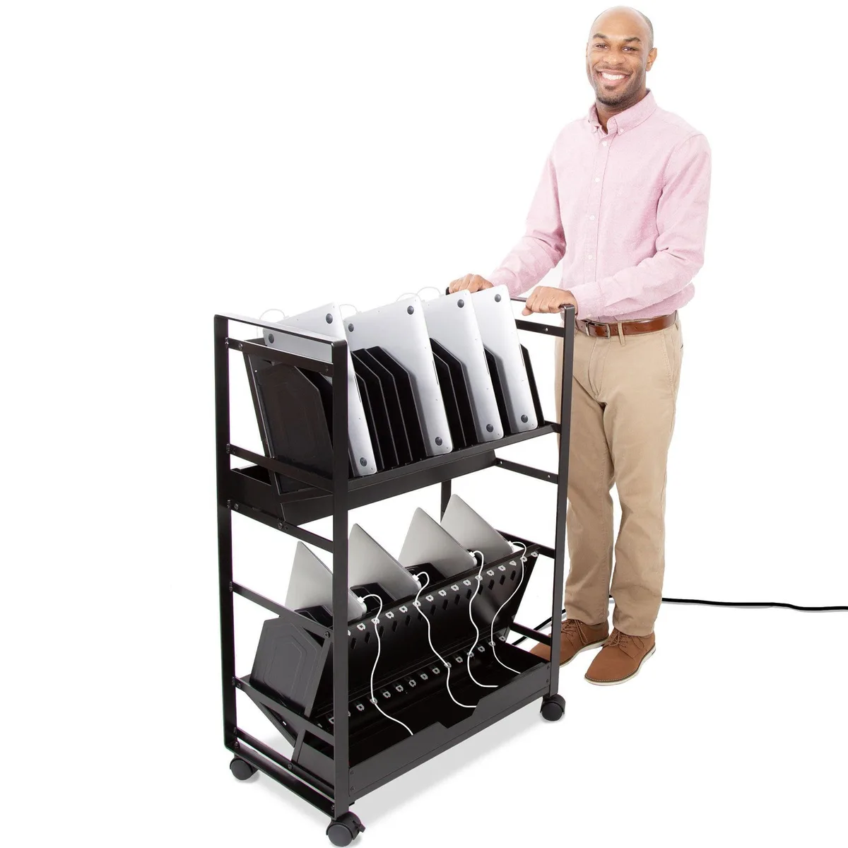 Stand Steady Stand Steady SS-LOTM32-BL 32-Device Charging Cart Black — product photo