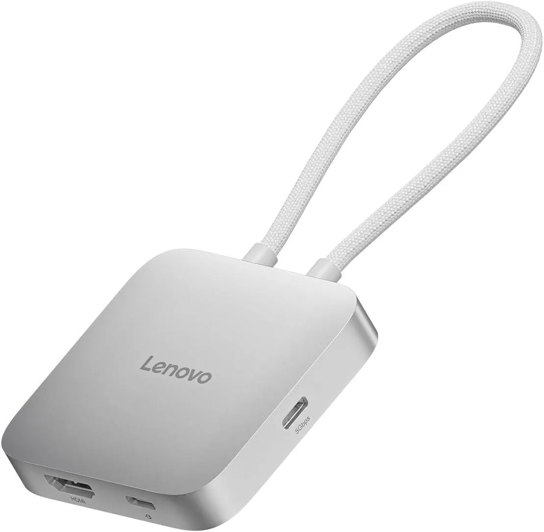 MCHOSE MCHOSE USB-C 5-in-1 Travel Hub 90W 4K 60Hz Silver Grey — product photo
