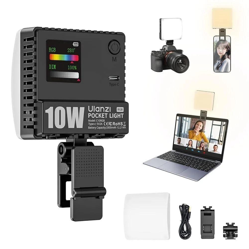  Neewer L205-US2 10W Selfie LED Light 1300 Lux 3300mAh — product photo