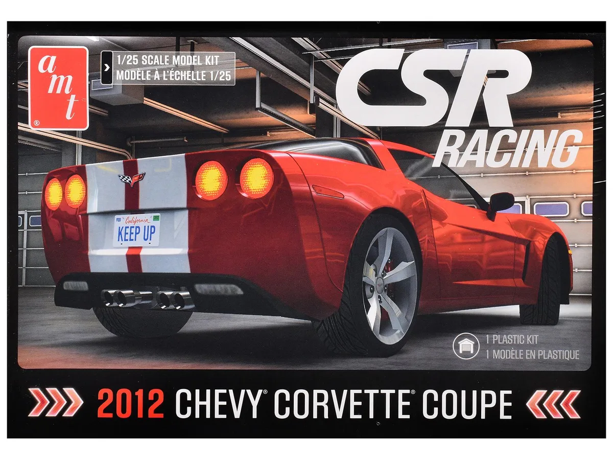AMT AMT AMT1551M 1/25 Scale 2012 Chevrolet Corvette Coupe CSR Racing Model Kit — product photo