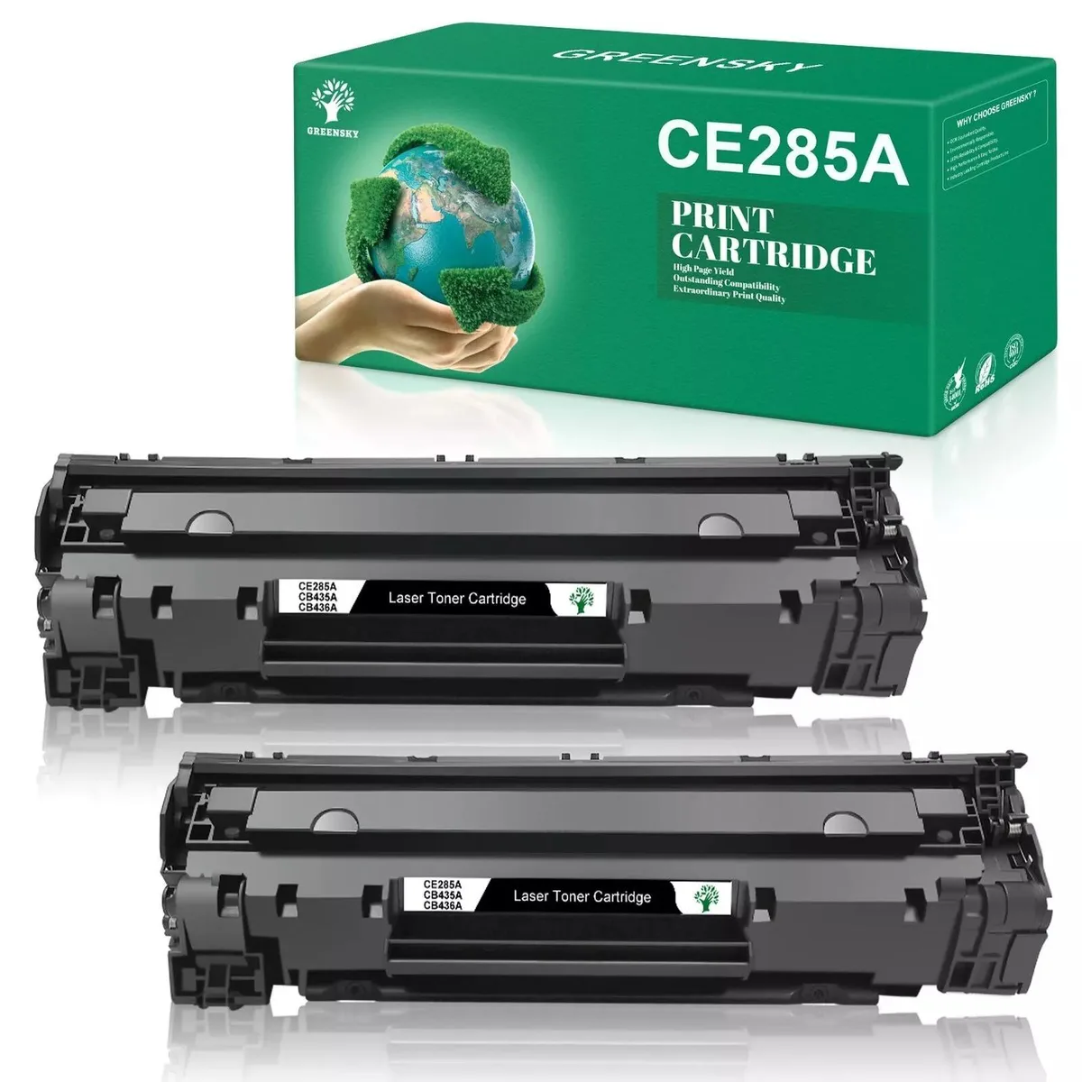 V4ink V4ink 2x Black Toner Cartridge 85A CE285A High Yield 1600 Pages — product photo