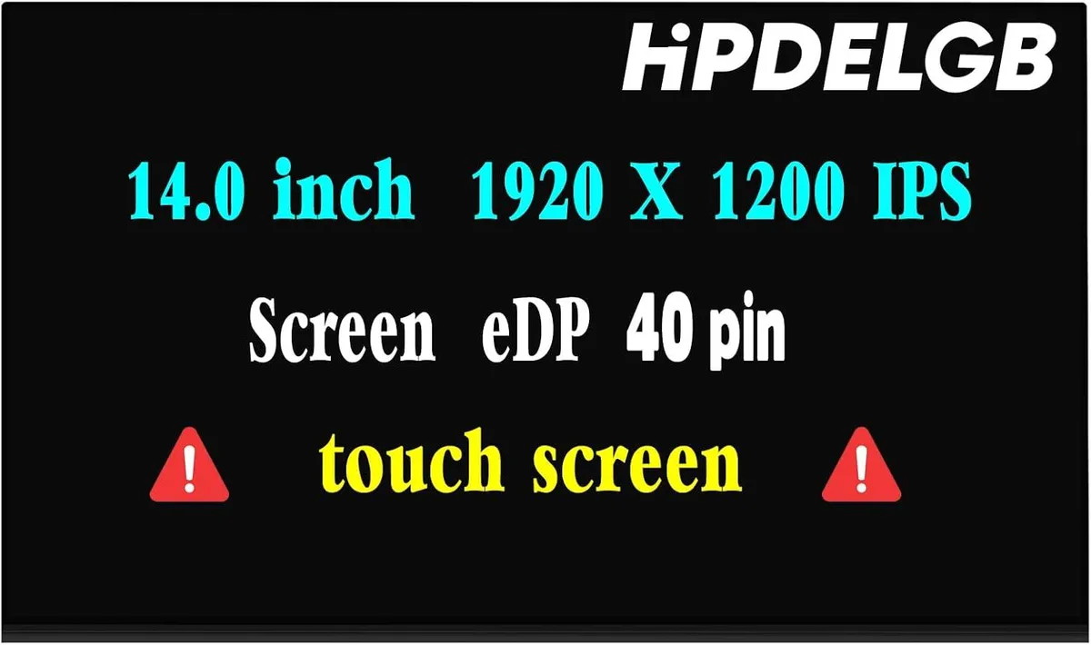 NUOLAISUN NUOLAISUN 14 inch 1920 x 1200 WUXGA IPS 40 pin Touch Screen laptop screen — product photo