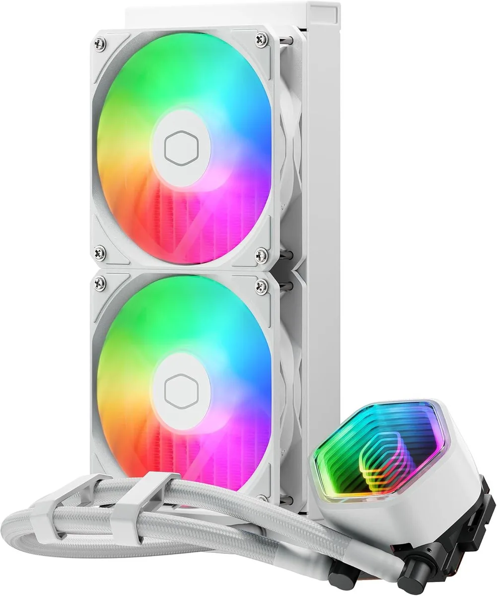 Cooler Master Cooler Master MasterLiquid ML240R RGB 240mm liquid cooler White — product photo