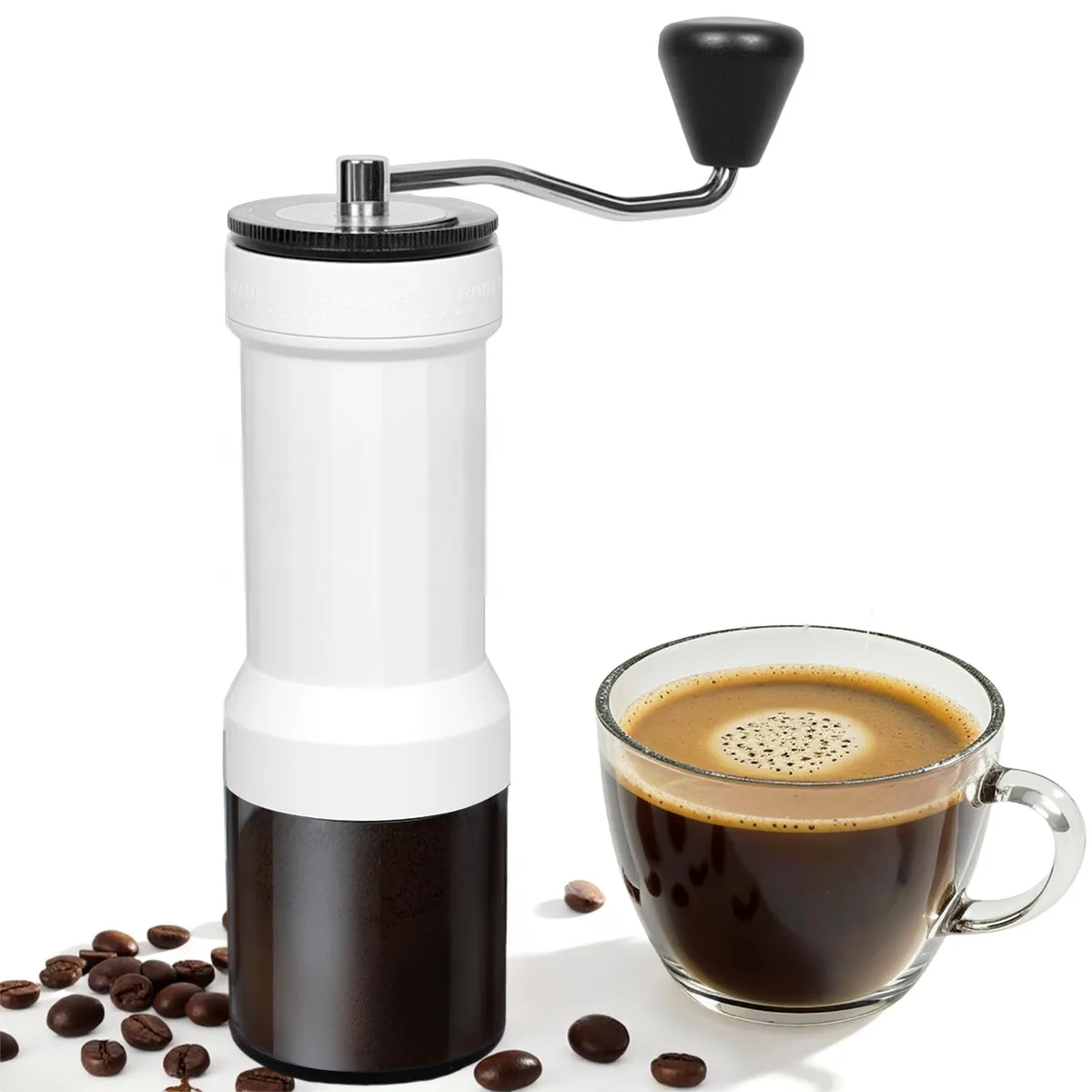  CEVING MCG-01-White-N1 manual coffee grinder 40 settings 30g white — product photo