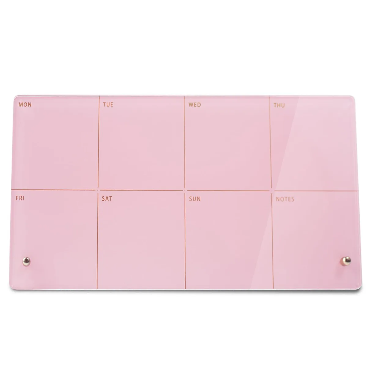  Marribol WLCX-ZMZL-1530 acrylic weekly planner calendar 12x6 pink — product photo