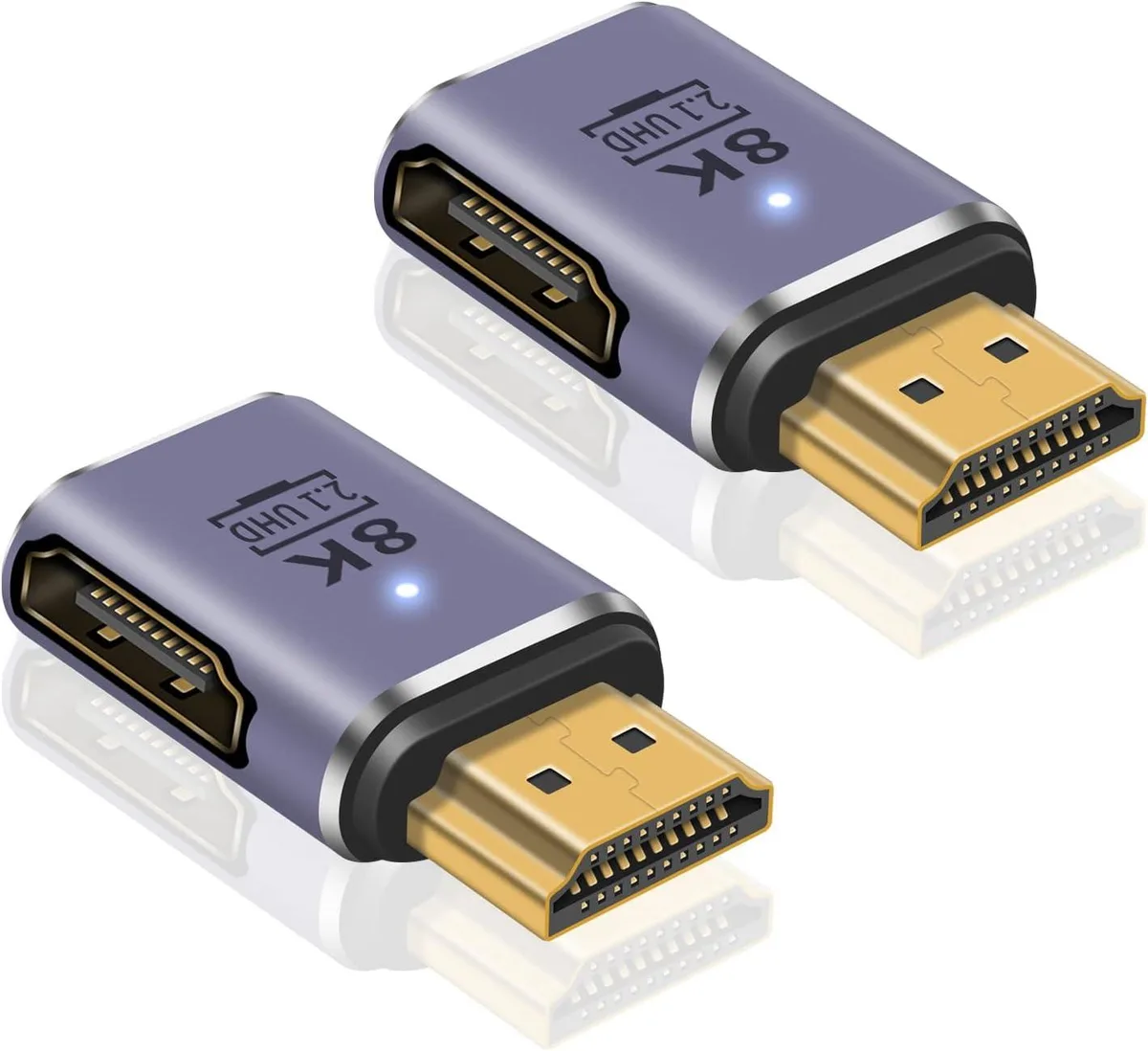 Boxwave Boxwave 8K HDMI Extension Adapter 48Gbps 90 Degree 2.1 2-Pack — product photo