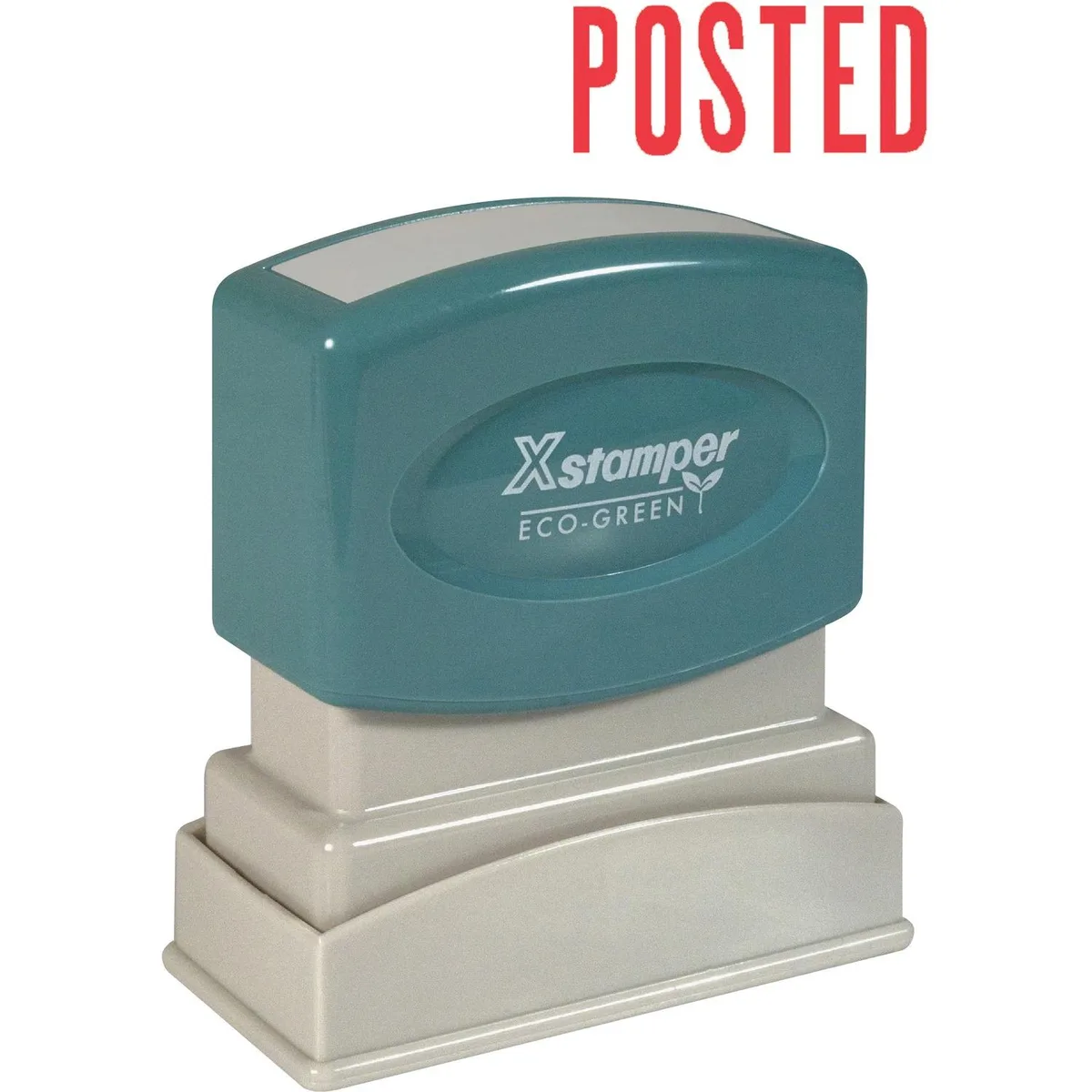 Xstamper Xstamper 1047 Pre-inked "POSTED" Stamp 0.50" x 1.63" Red 100000 Impressions — product photo