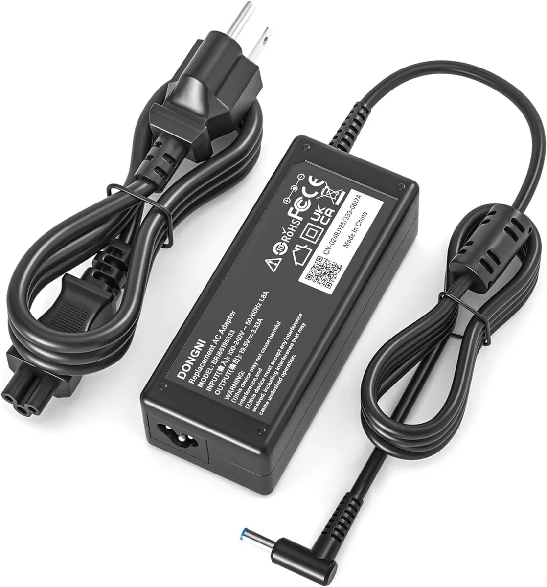 Kenuco Kenuco 65W 19.5V 3.33A AC Adapter Blue Tip x360 11 13 15 17 — product photo