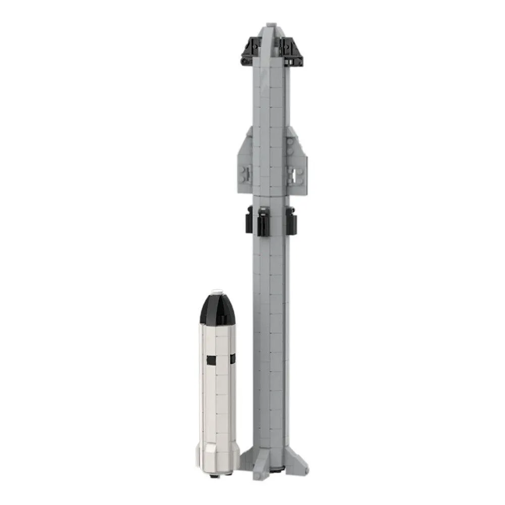 ZITIANYOUBUILD ZITIANYOUBUILD 1:320 Scale Super Heavy Rocket 719 Pieces MOC Building Set — product photo